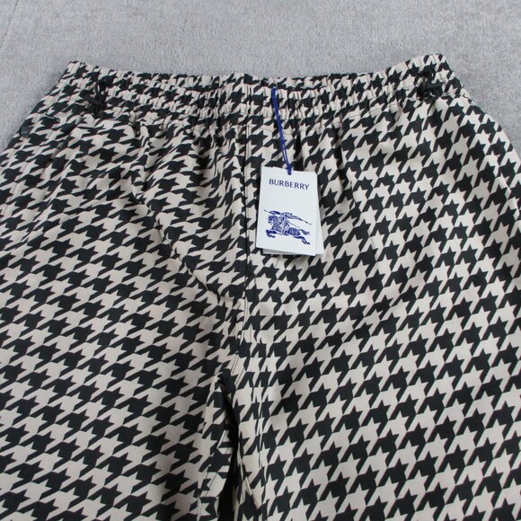 Burberry Mens Houndstooth Pants Workwear Elasticated Waist Loose Size Large NWT - Picture 5 of 14